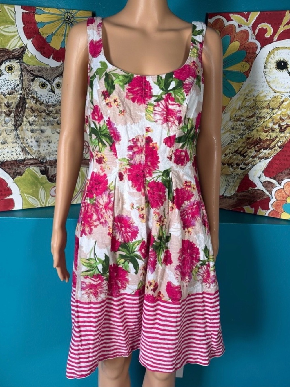 Nine West Dress Floral‎ Sleeveless Size 10